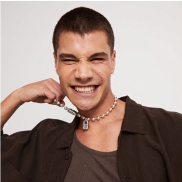 UNO de 50 Necklace ● SNOWFLAKE ● Silver ● Unisex - Picture 1 of 4